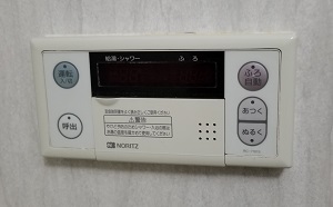 東京都八王子市の浴室リモコン交換前、ノーリツのRC-7101S